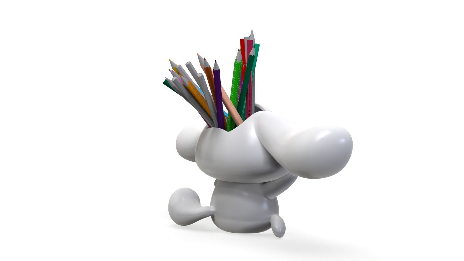 Cinnamoroll Pencil Holder 3D print model_3