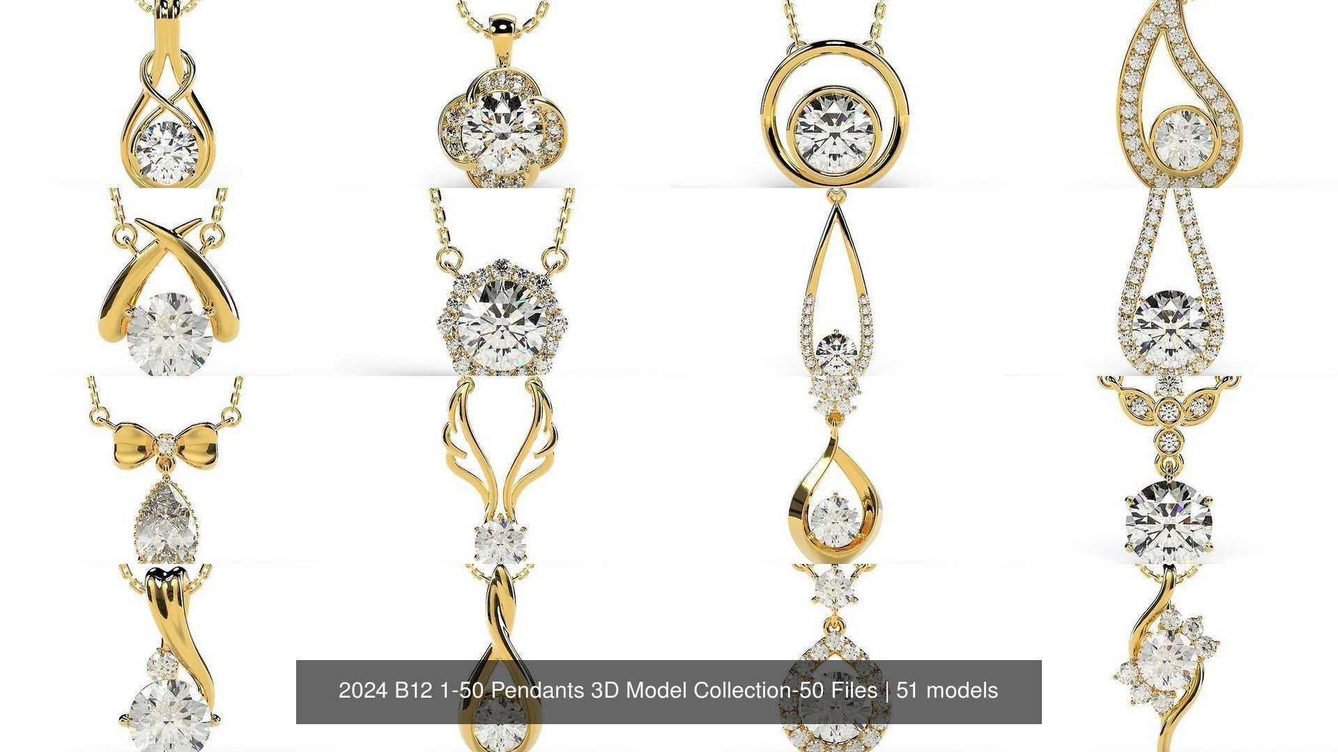 2024 B12 1-50 Pendants 3D Model Collection-50 Files _2