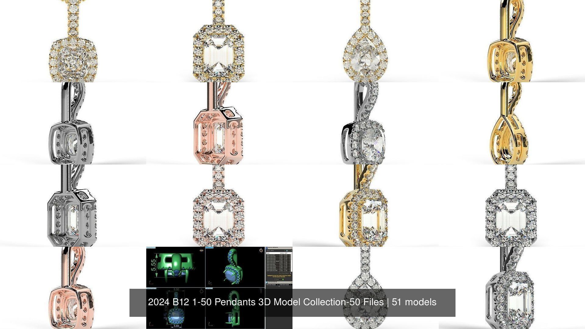 2024 B12 1-50 Pendants 3D Model Collection-50 Files _6