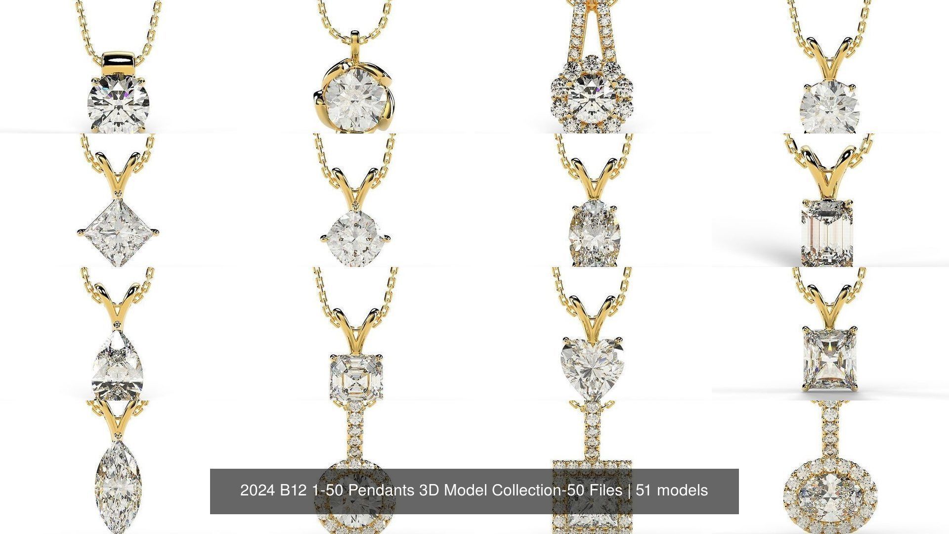 2024 B12 1-50 Pendants 3D Model Collection-50 Files _4