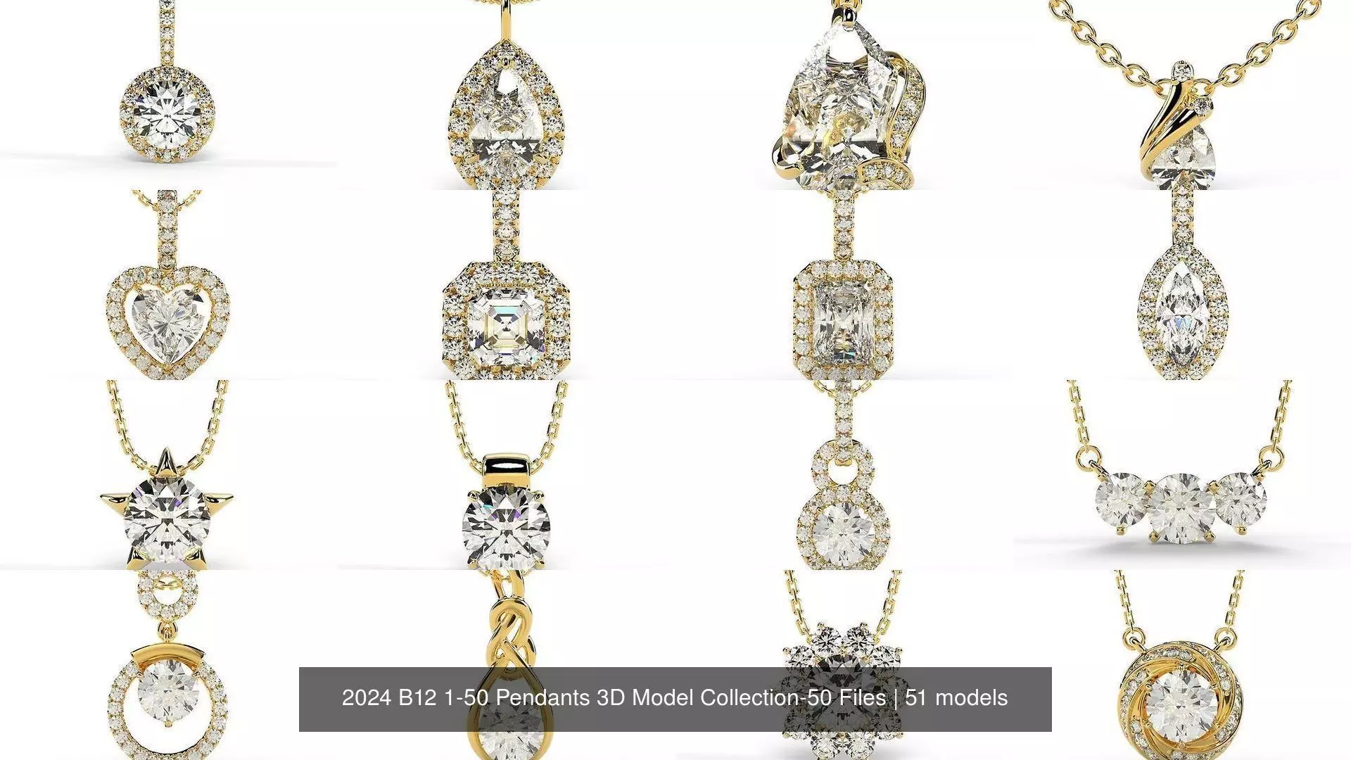 2024 B12 1-50 Pendants 3D Model Collection-50 Files _0