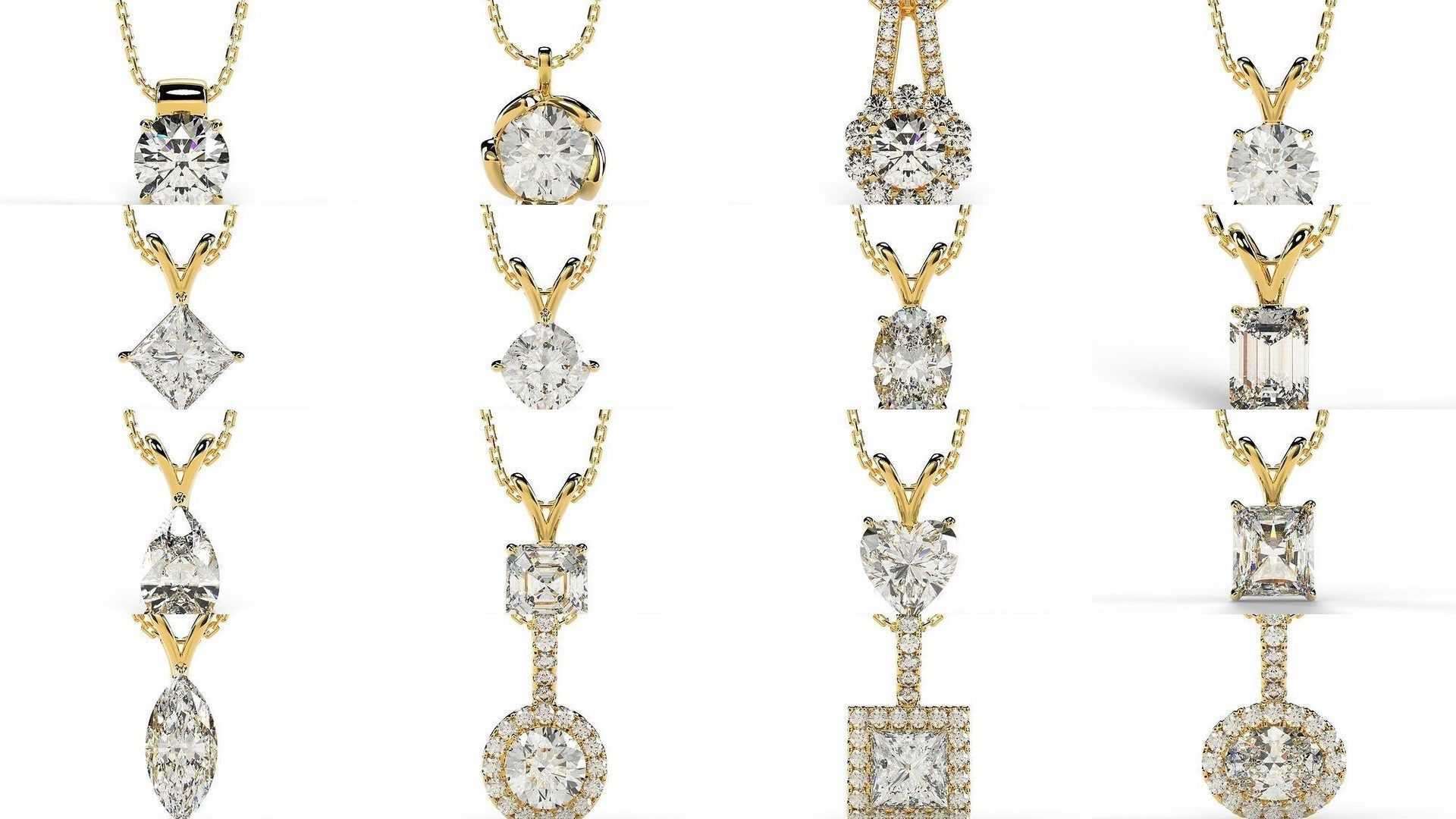 2024 B12 1-50 Pendants 3D Model Collection-50 Files _3