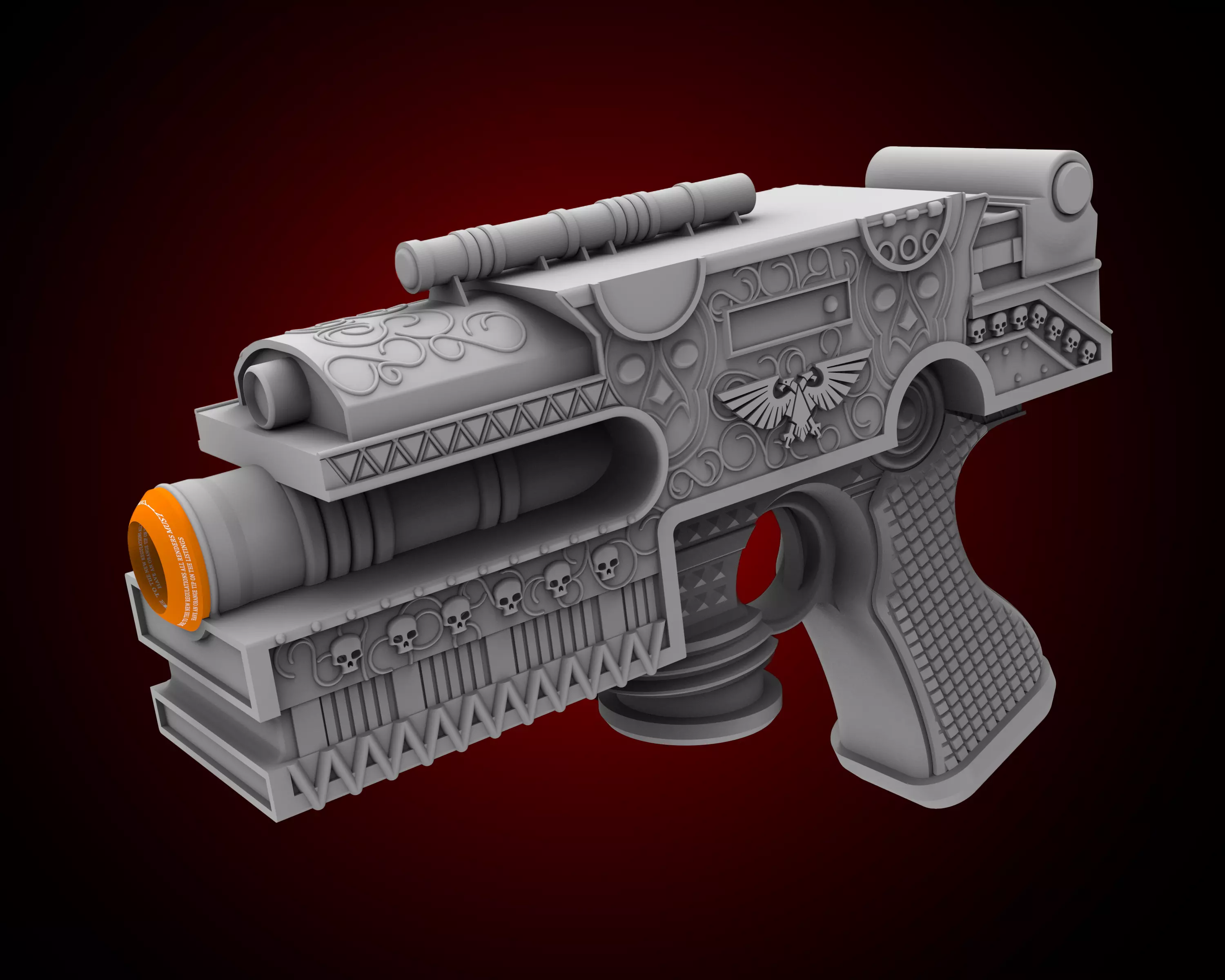 Eisenhorn Pistol Prop Cosplay 3D print model_0
