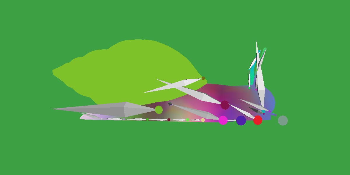 Giant African Land Snail Low-poly 3D model_36