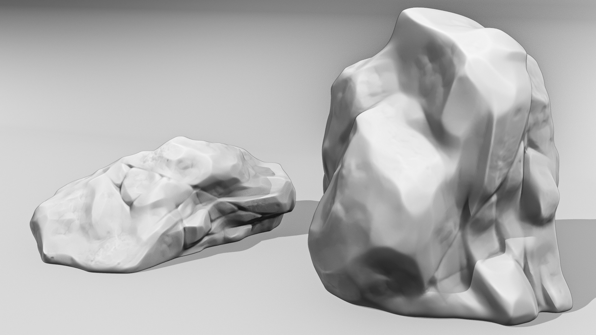 20 Unique 3D Printable Stones Perfect for Dioramas and Games 3D print model_8