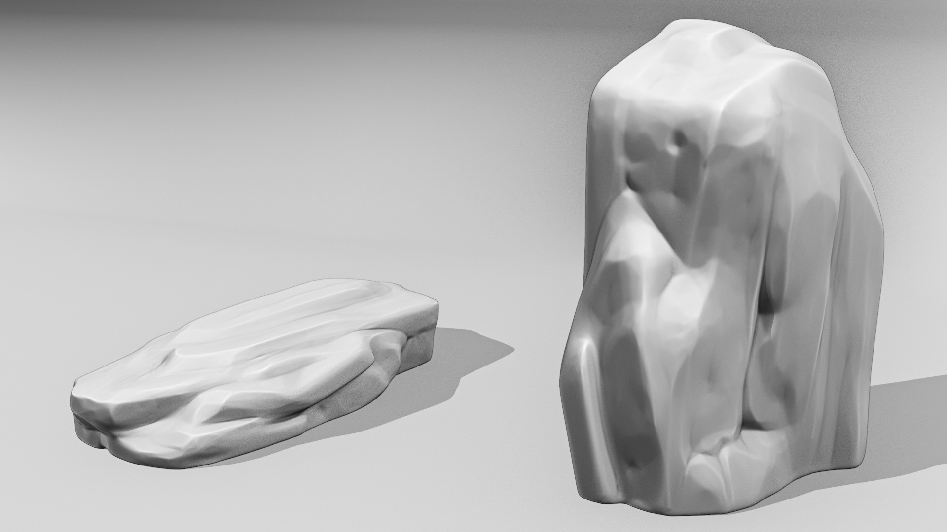 20 Unique 3D Printable Stones Perfect for Dioramas and Games 3D print model_9