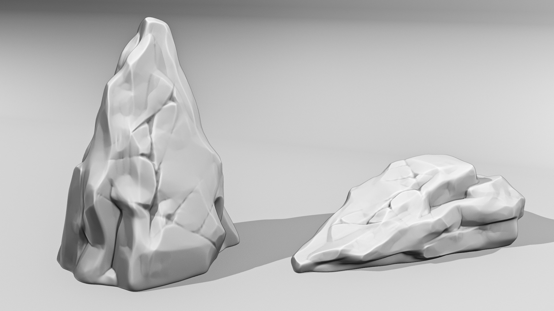 20 Unique 3D Printable Stones Perfect for Dioramas and Games 3D print model_5