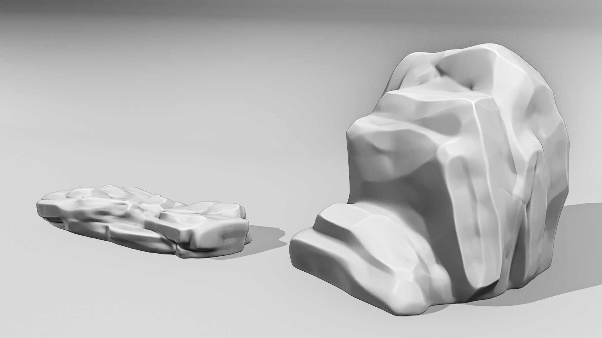 20 Unique 3D Printable Stones Perfect for Dioramas and Games 3D print model_6