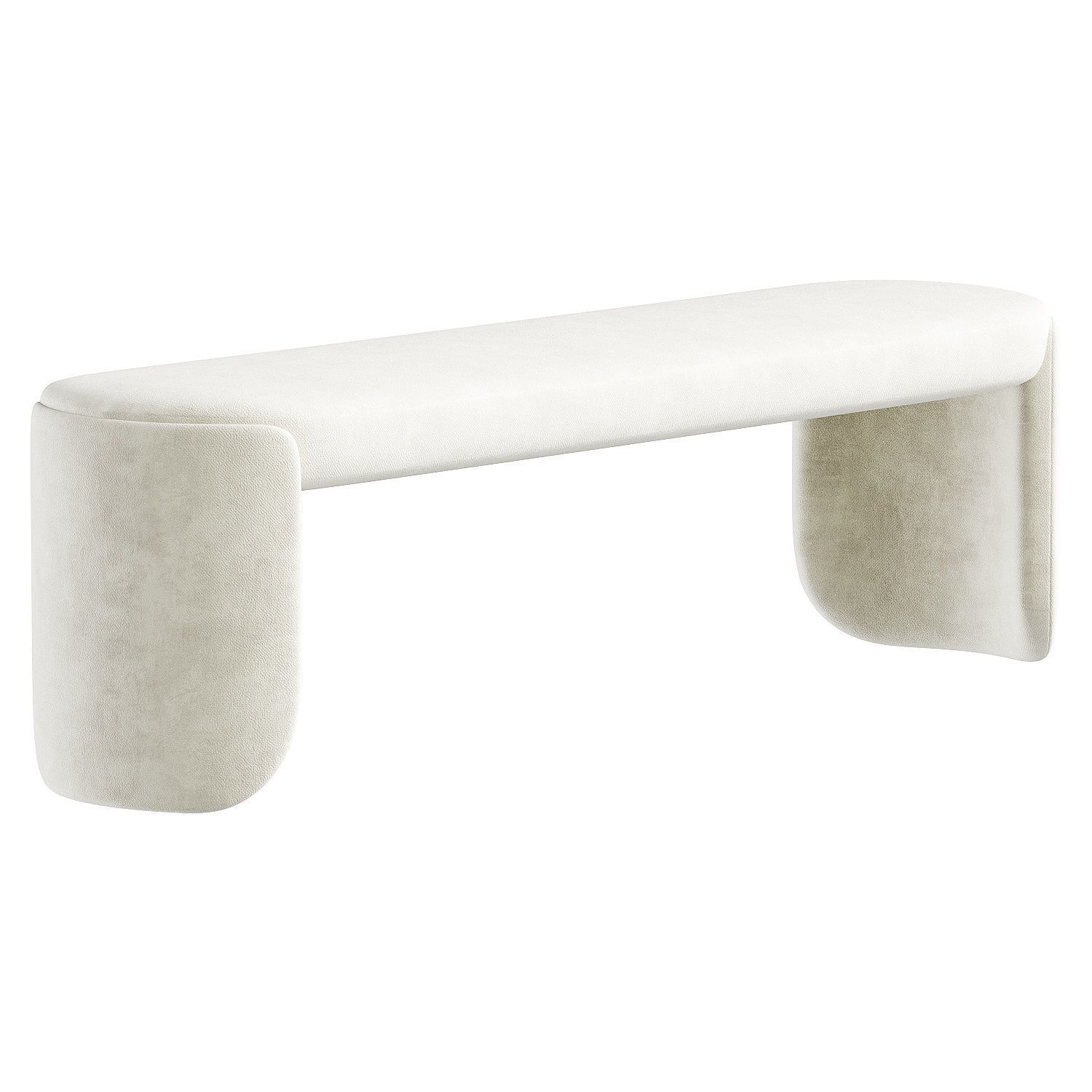 bench brown 3D model_5