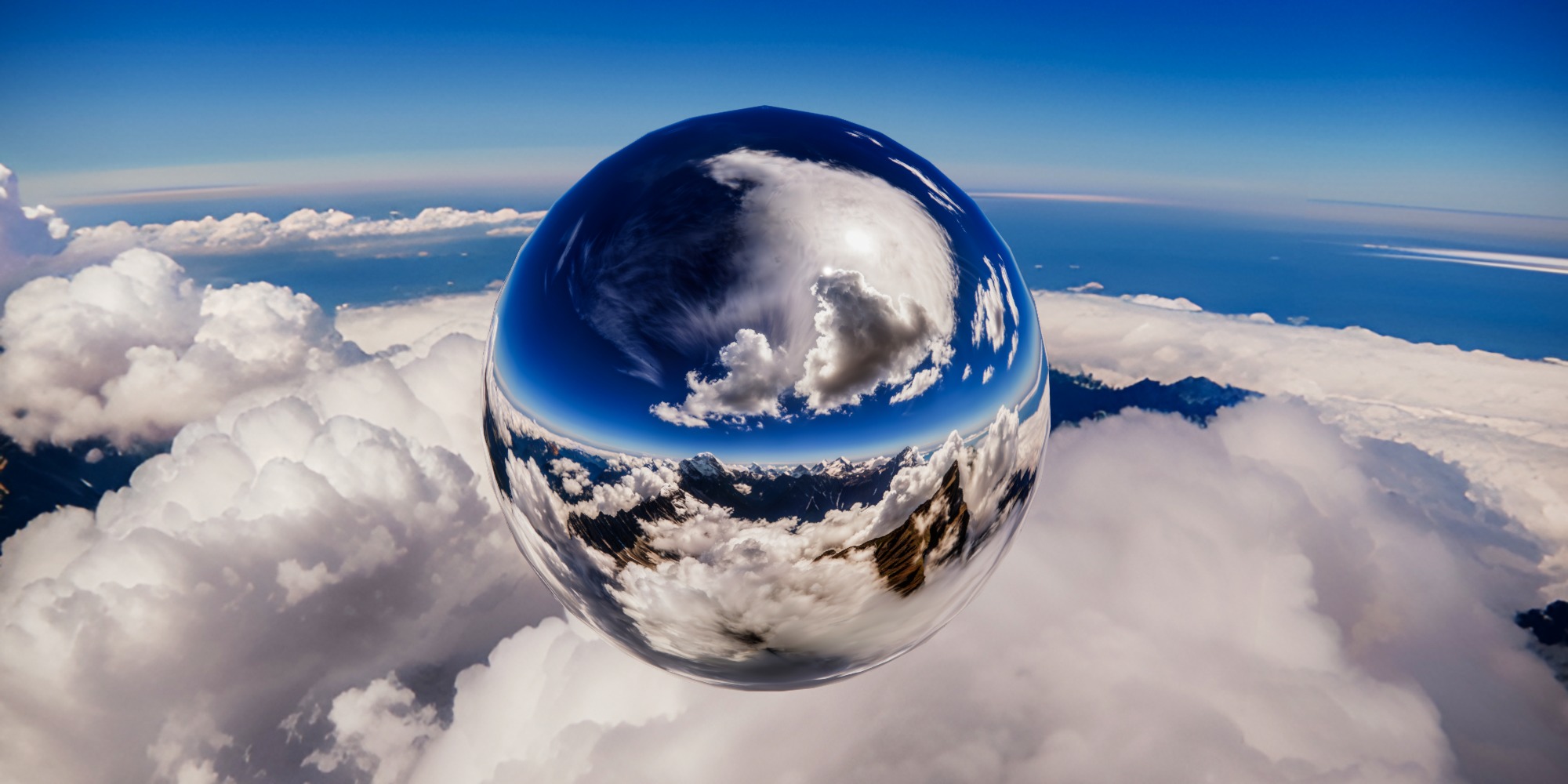 8K HDR Blue Sky White Clouds Backgrounds Pack 3D model_13