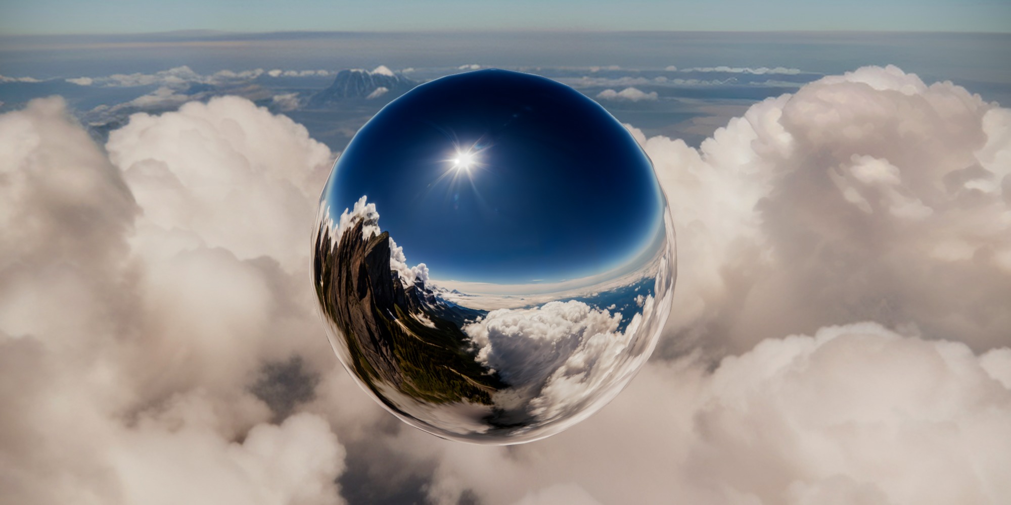 8K HDR Blue Sky White Clouds Backgrounds Pack 3D model_9