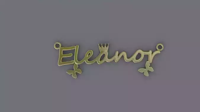 Jewelry Necklace Pendant  Eleanor 3D Print