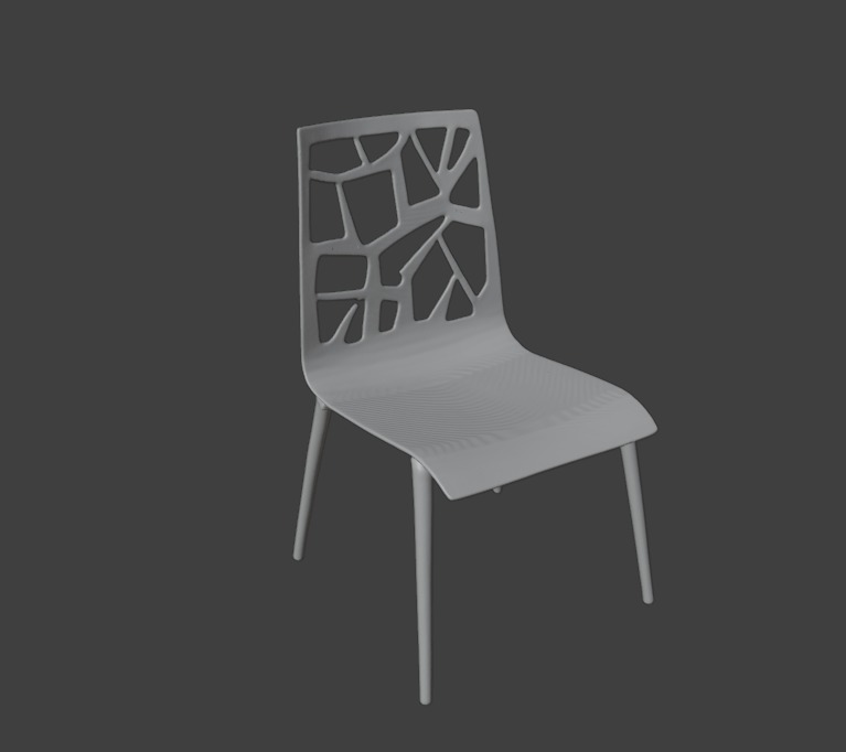 exotic chair  3D model_3