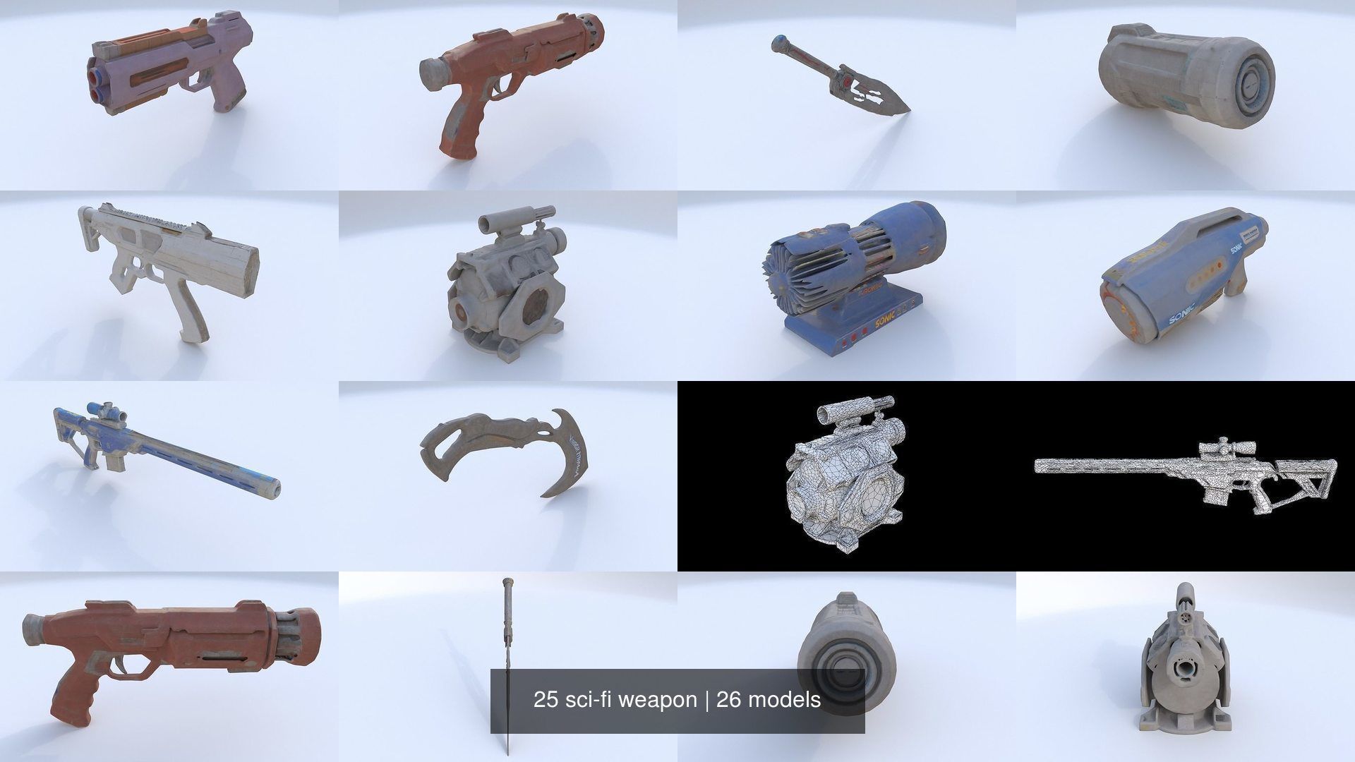 25 sci-fi weapon 3D Model Collection_2