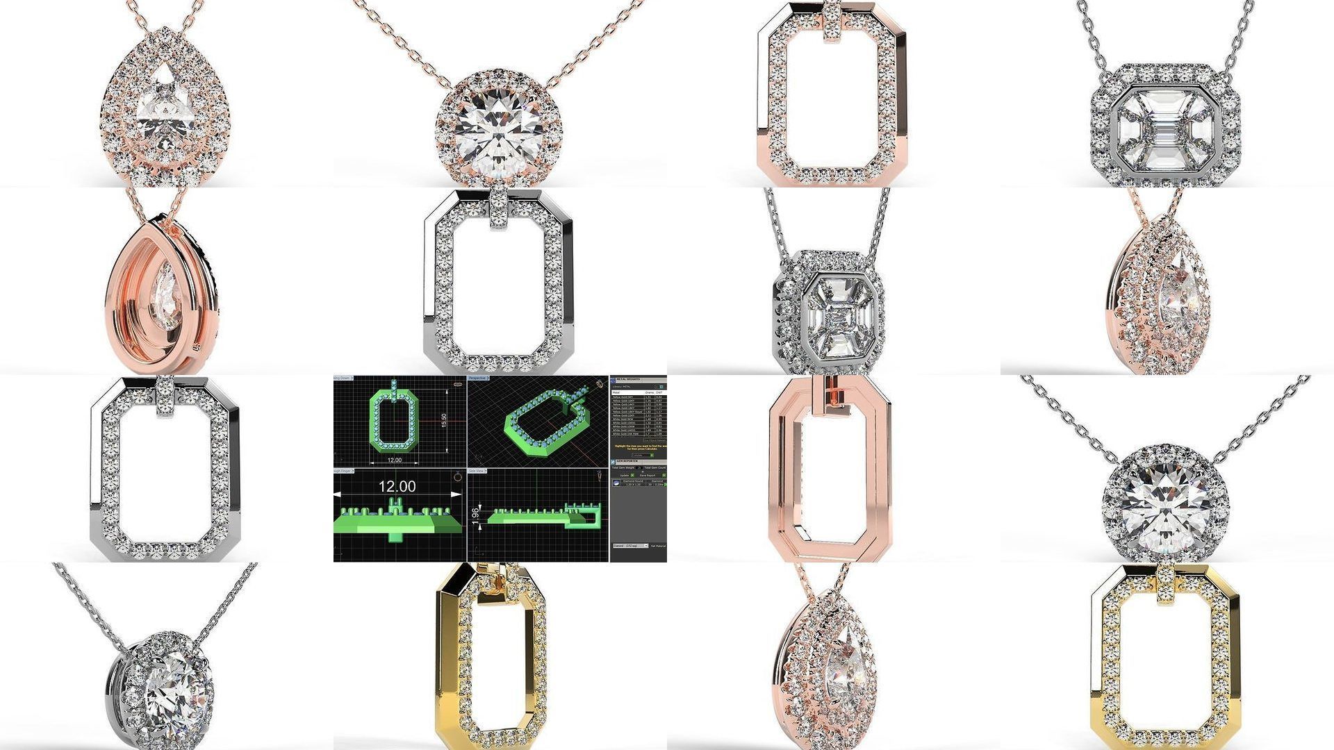 2024 B07 1-100 Pendants 3D Model Collection-100 Files _11