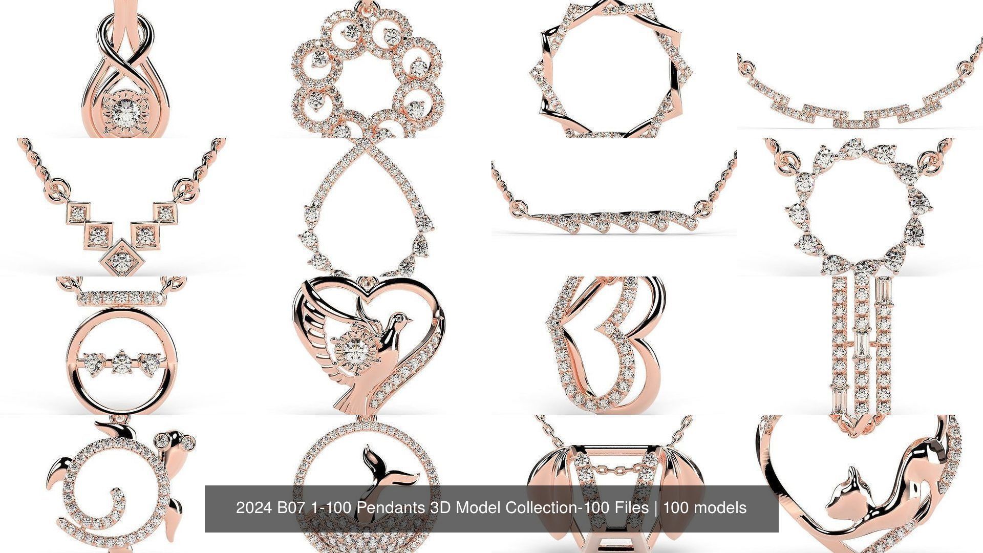 2024 B07 1-100 Pendants 3D Model Collection-100 Files _4