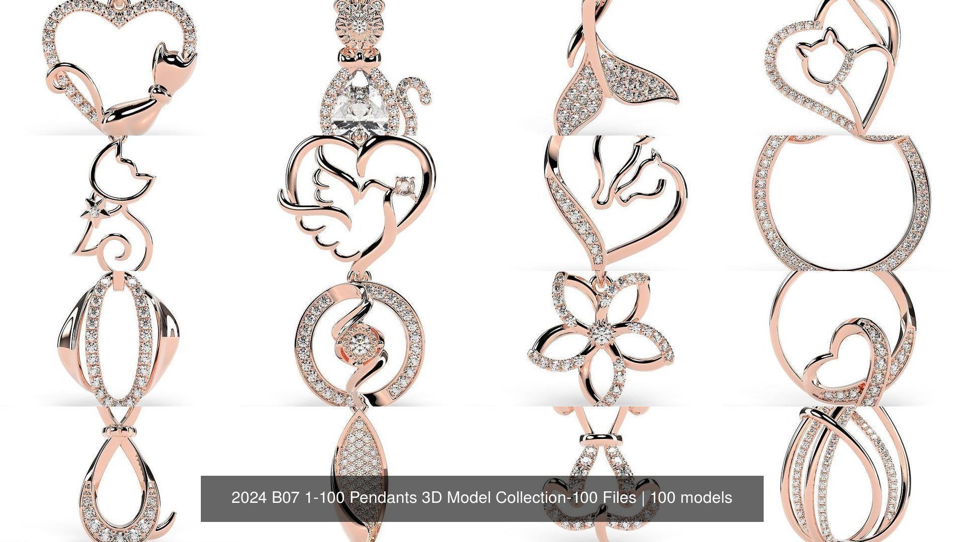 2024 B07 1-100 Pendants 3D Model Collection-100 Files _6