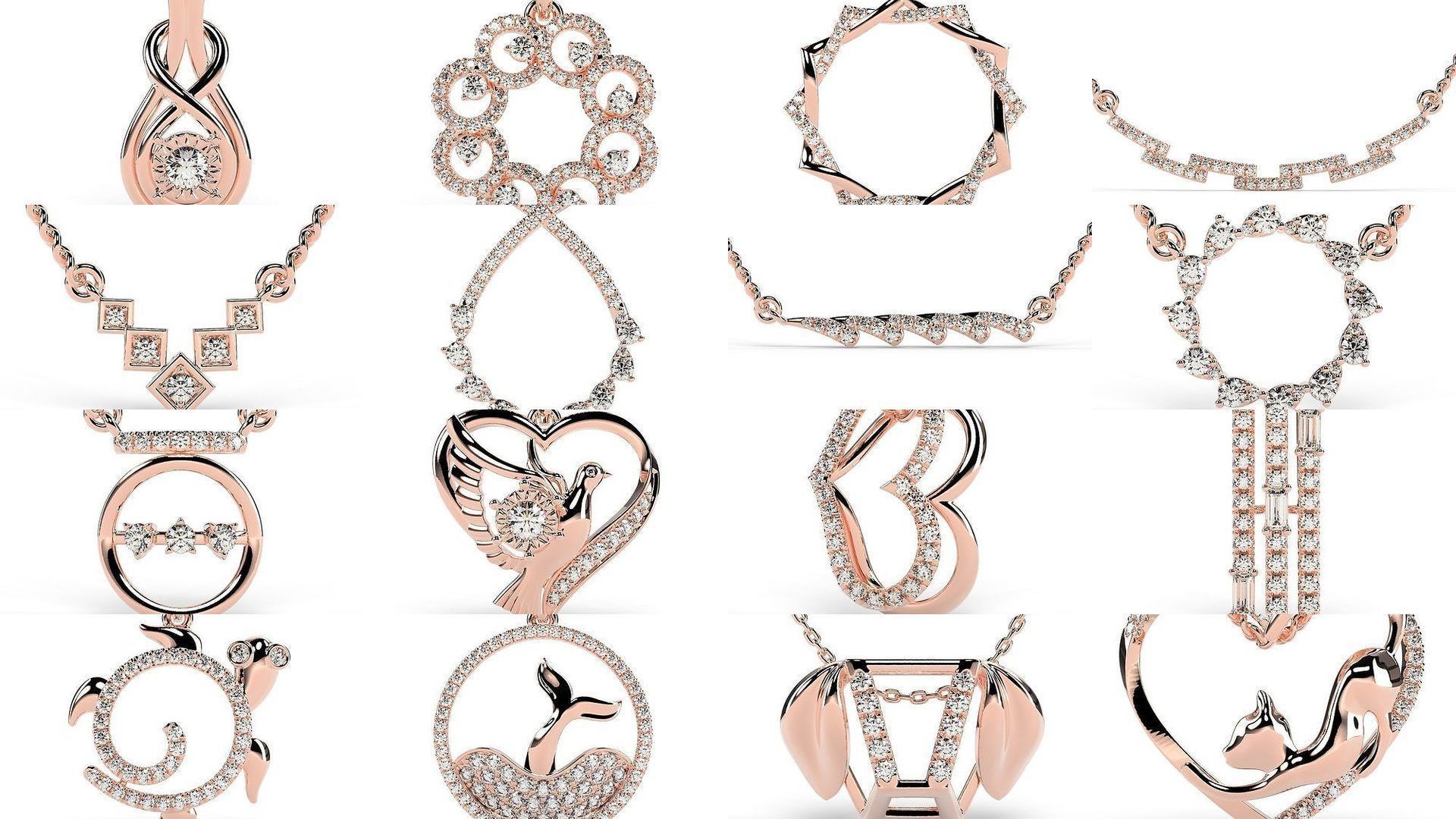 2024 B07 1-100 Pendants 3D Model Collection-100 Files _3