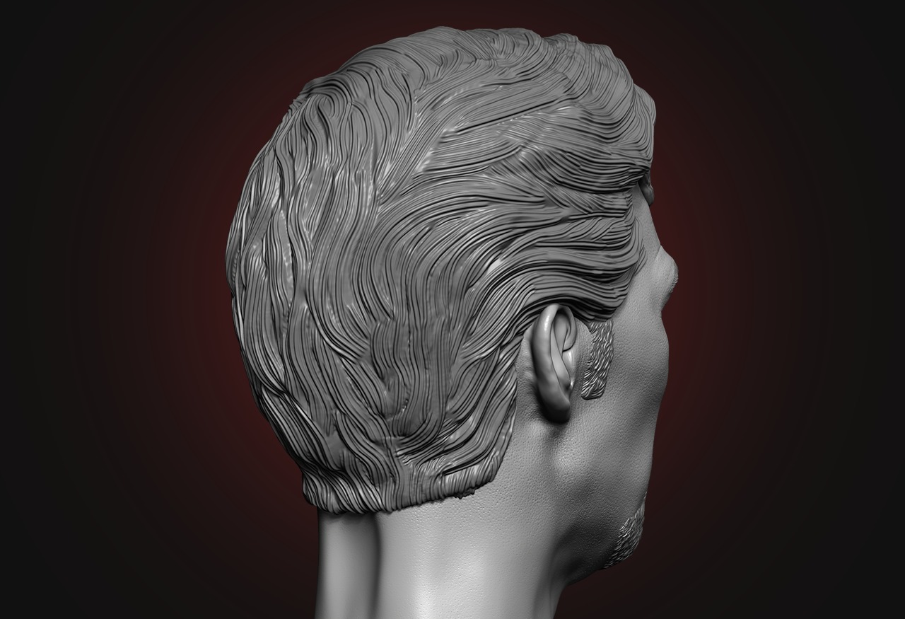 Dr Strange Head - Benedict Cumberbatch  3D print model_6