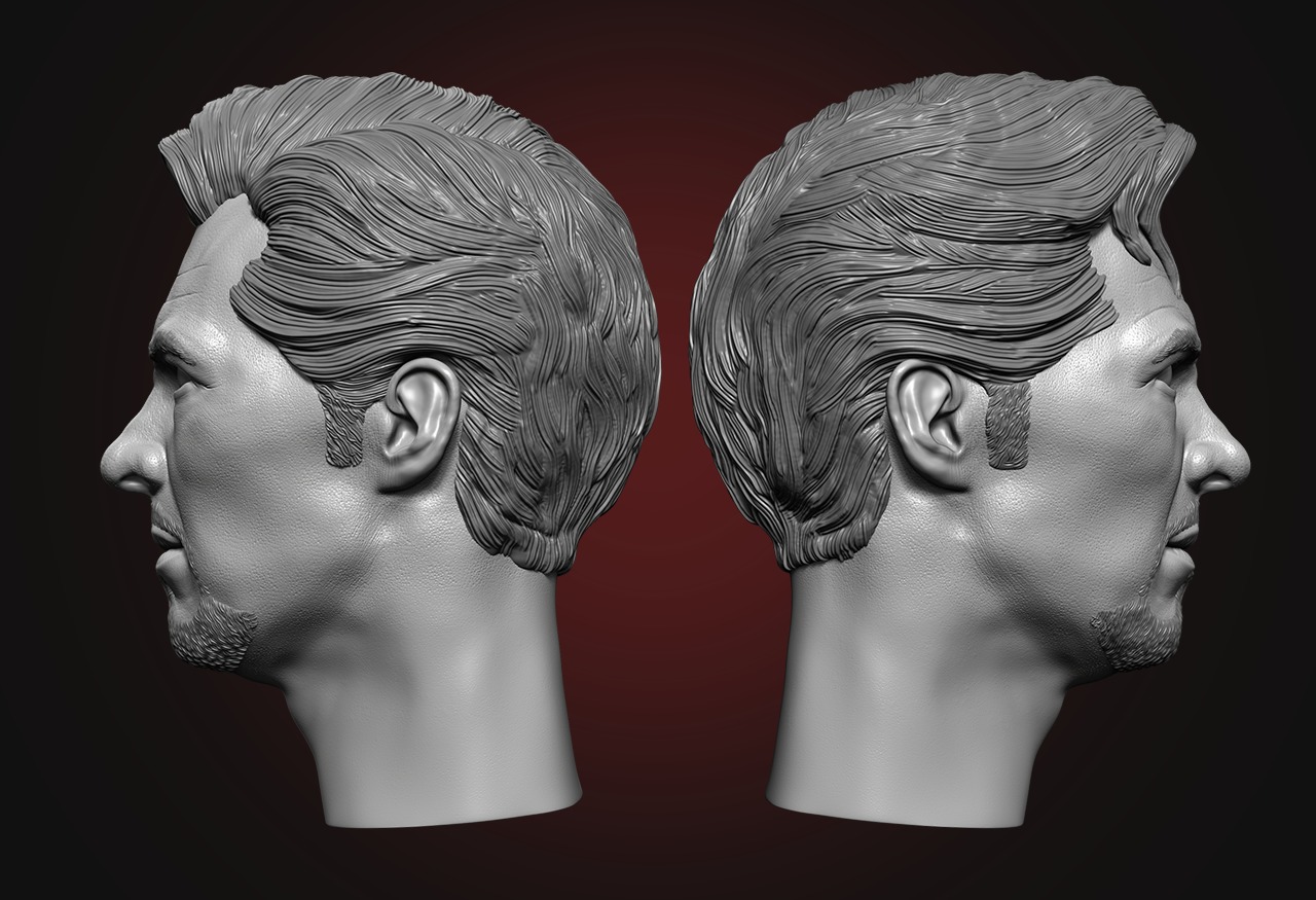Dr Strange Head - Benedict Cumberbatch  3D print model_7