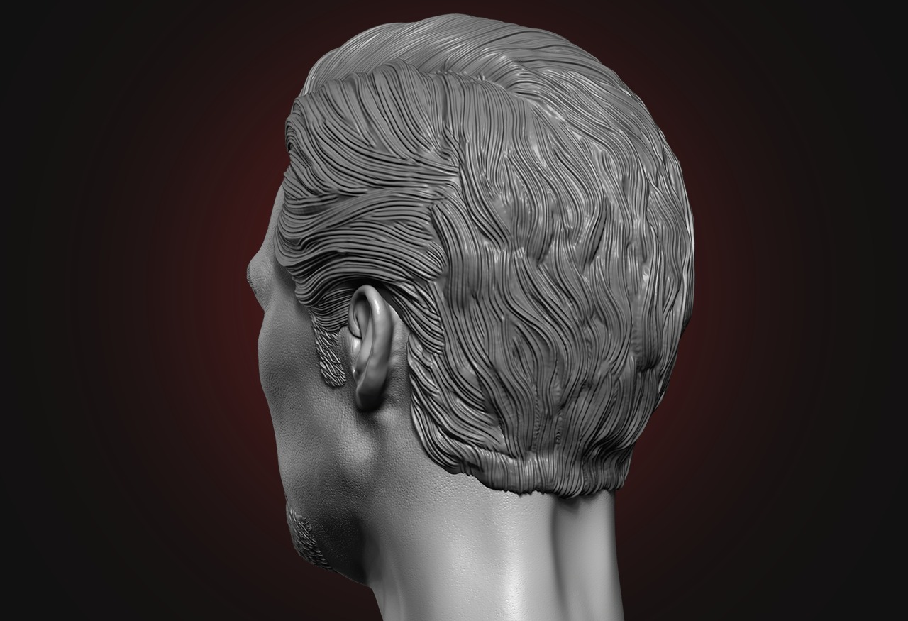 Dr Strange Head - Benedict Cumberbatch  3D print model_5