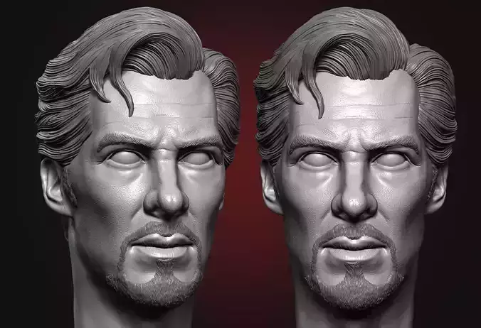 Dr Strange Head - Benedict Cumberbatch  3D print model
