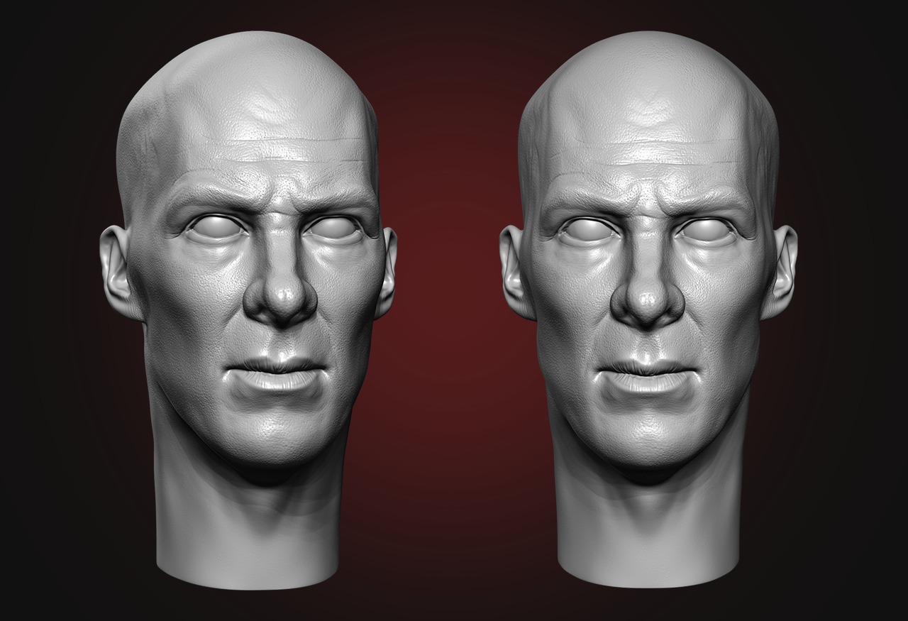 Dr Strange Head - Benedict Cumberbatch  3D print model_8