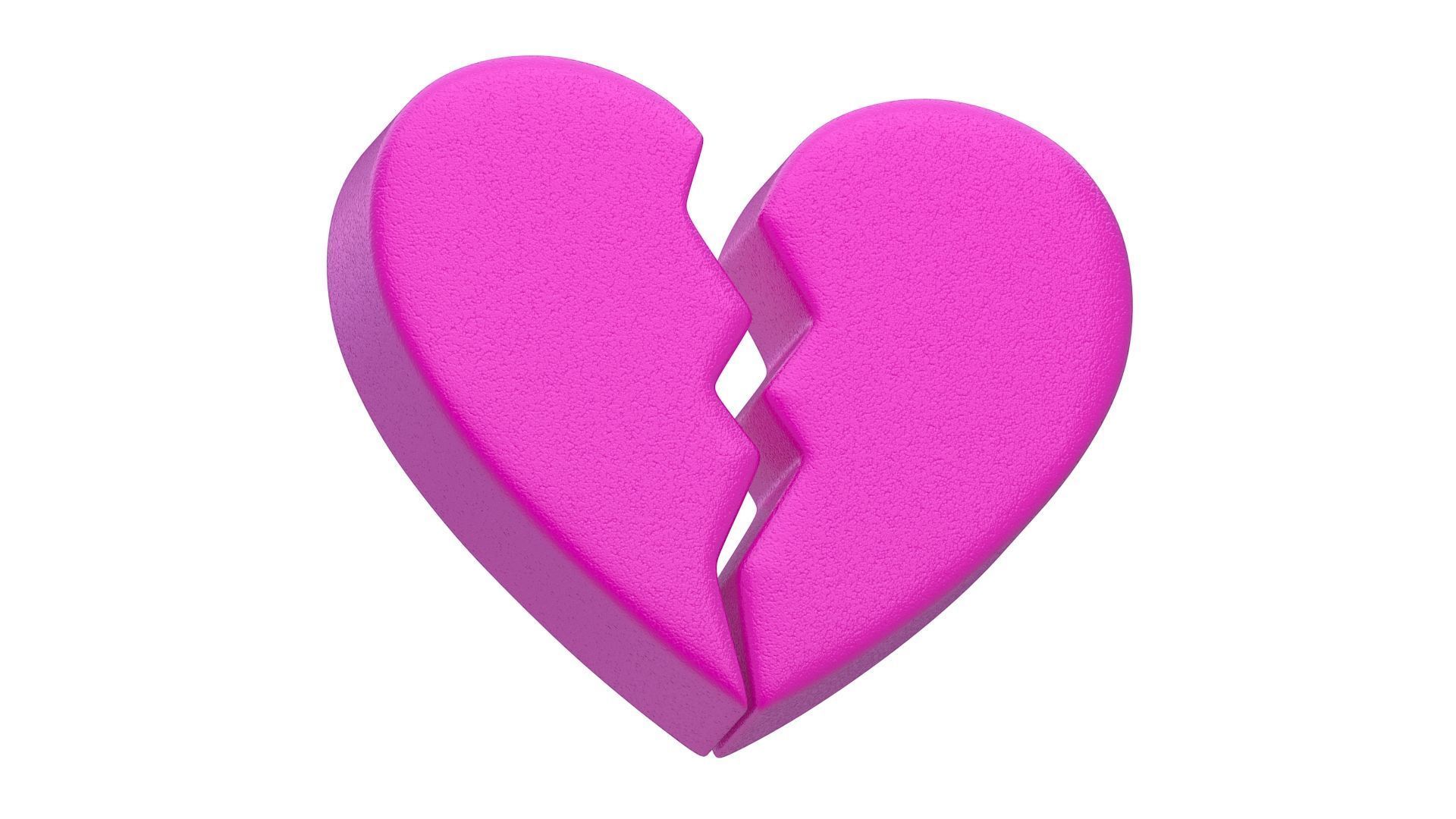 Broken Heart Emoji Collection 3D model_23
