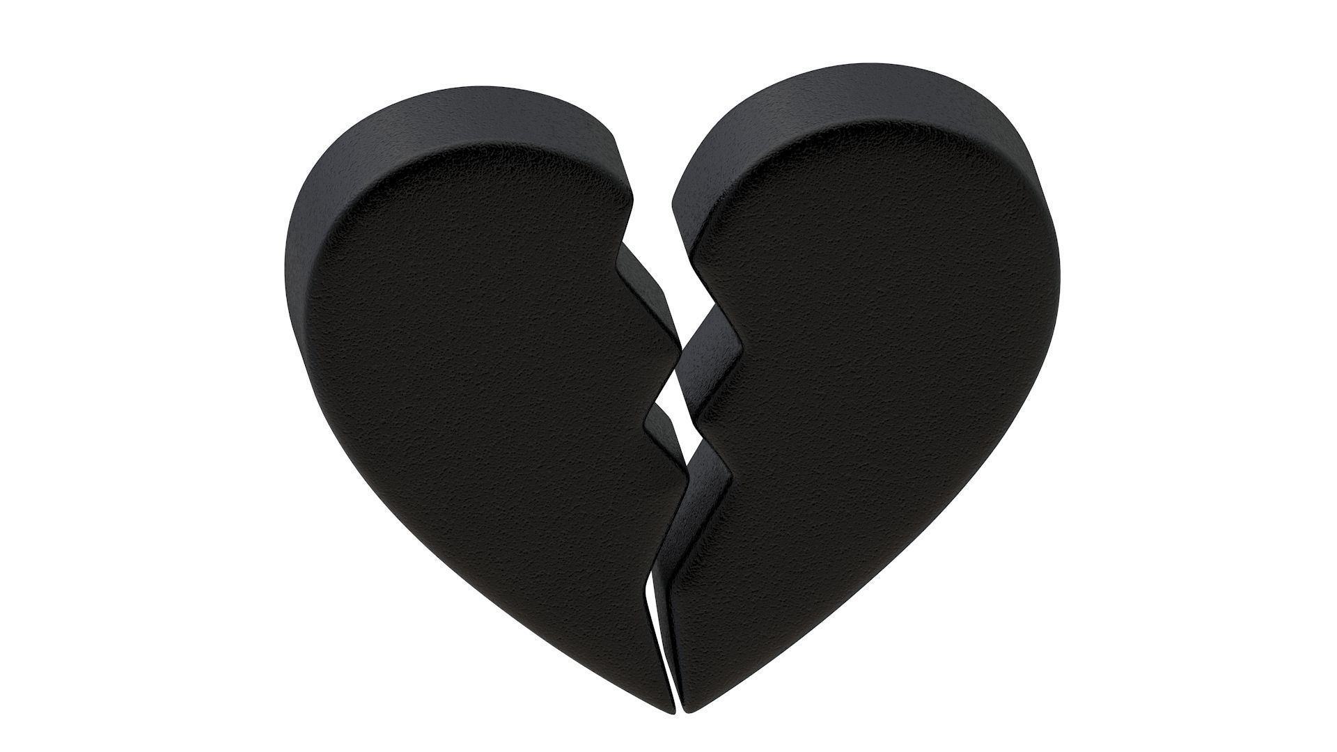 Broken Heart Emoji Collection 3D model_4