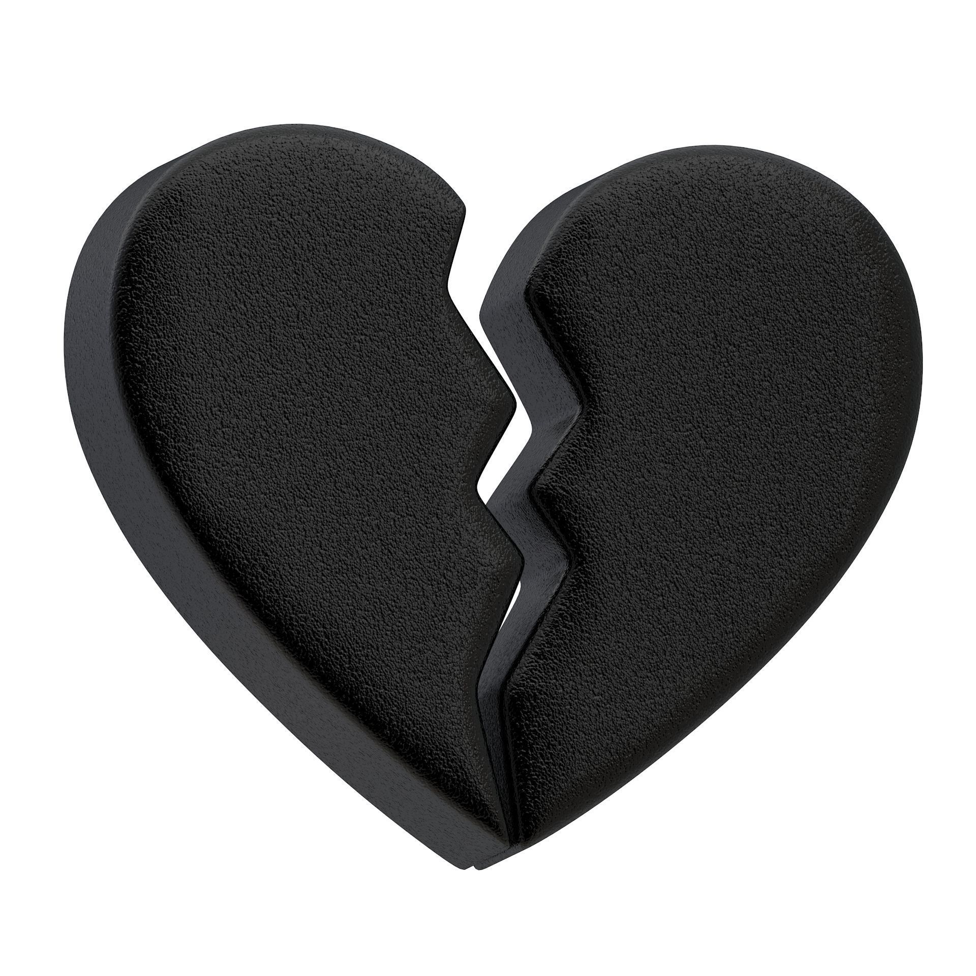 Broken Heart Emoji Collection 3D model_1
