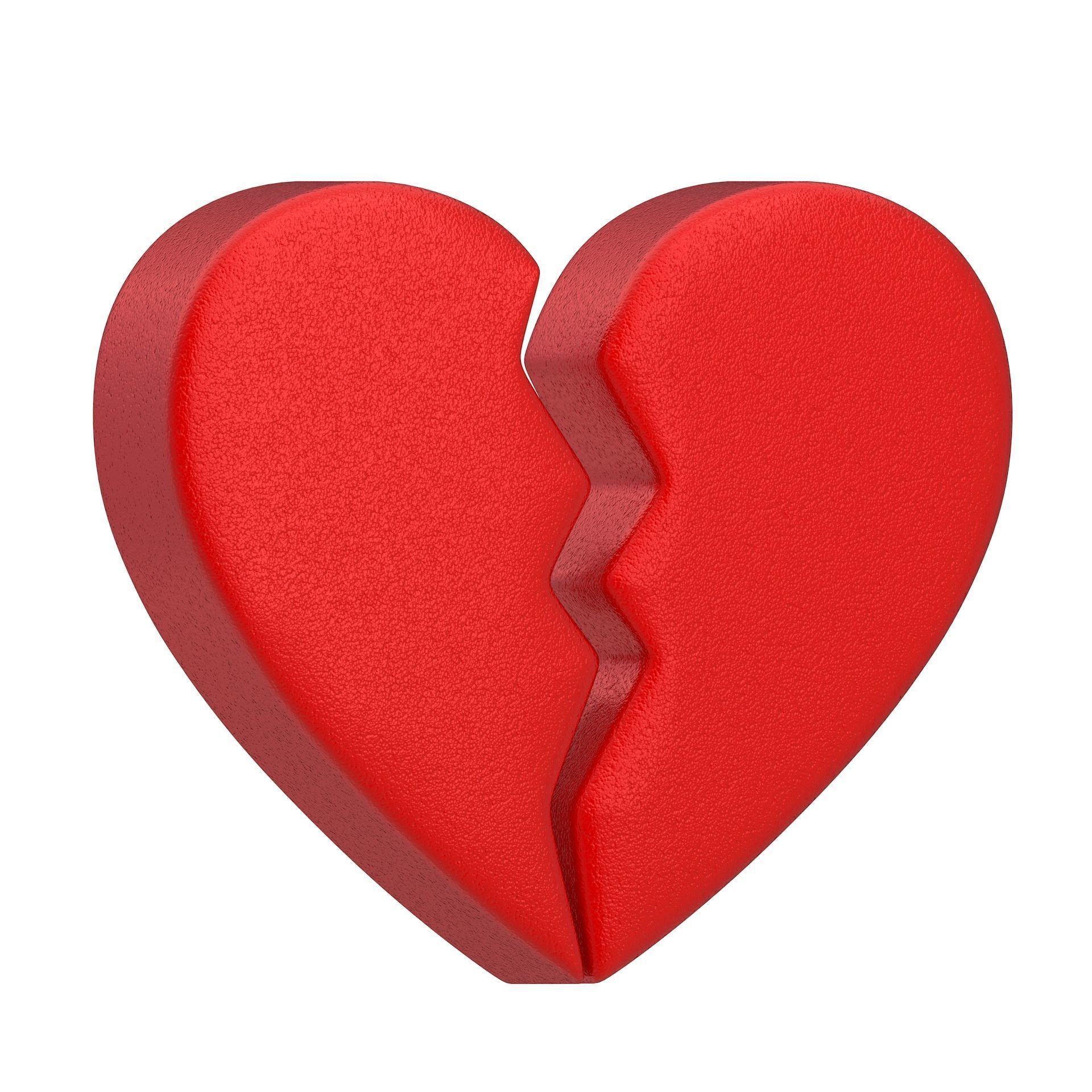 Broken Heart Emoji Collection 3D model_25