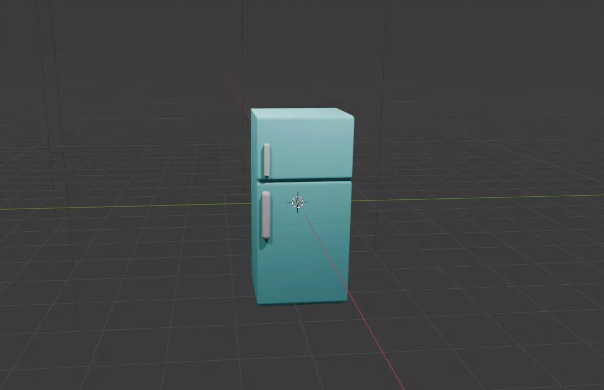 3D model of Refrigerator 3D model_0