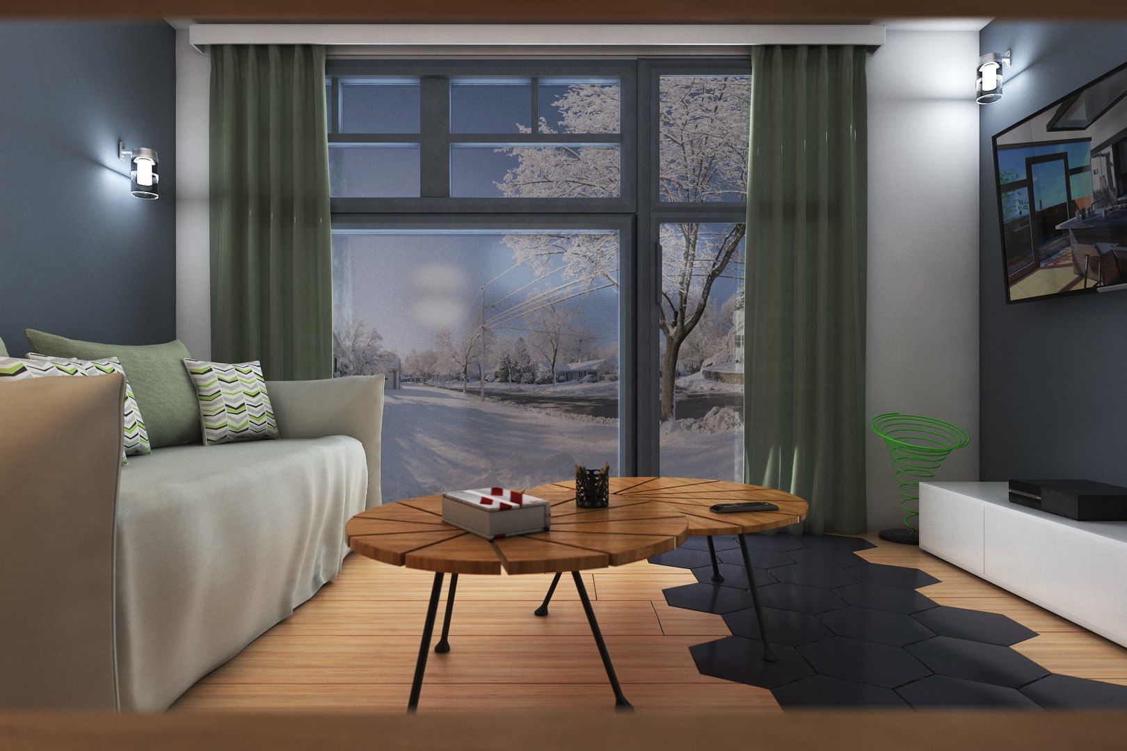 Preview Living Room 3D model_3