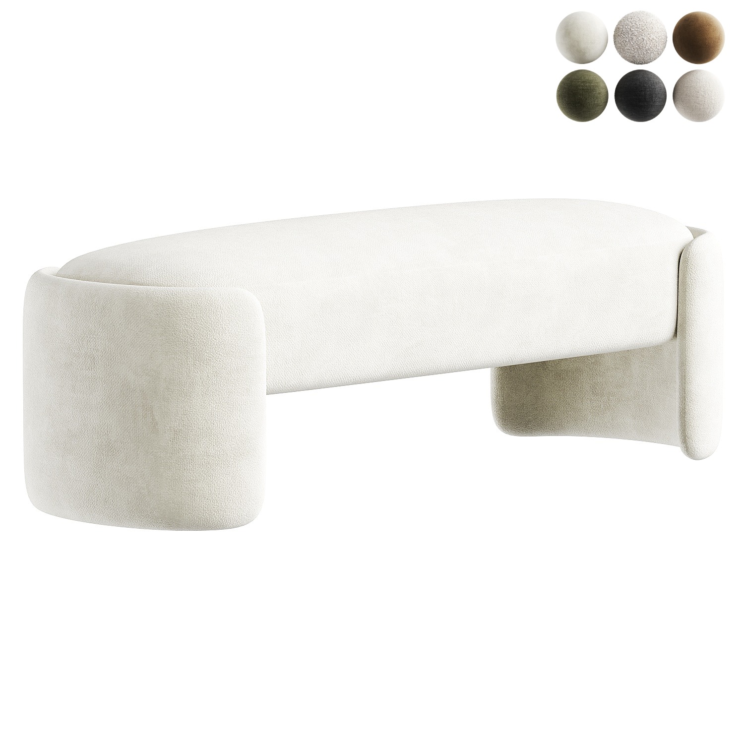 bench toledo 3D model_5