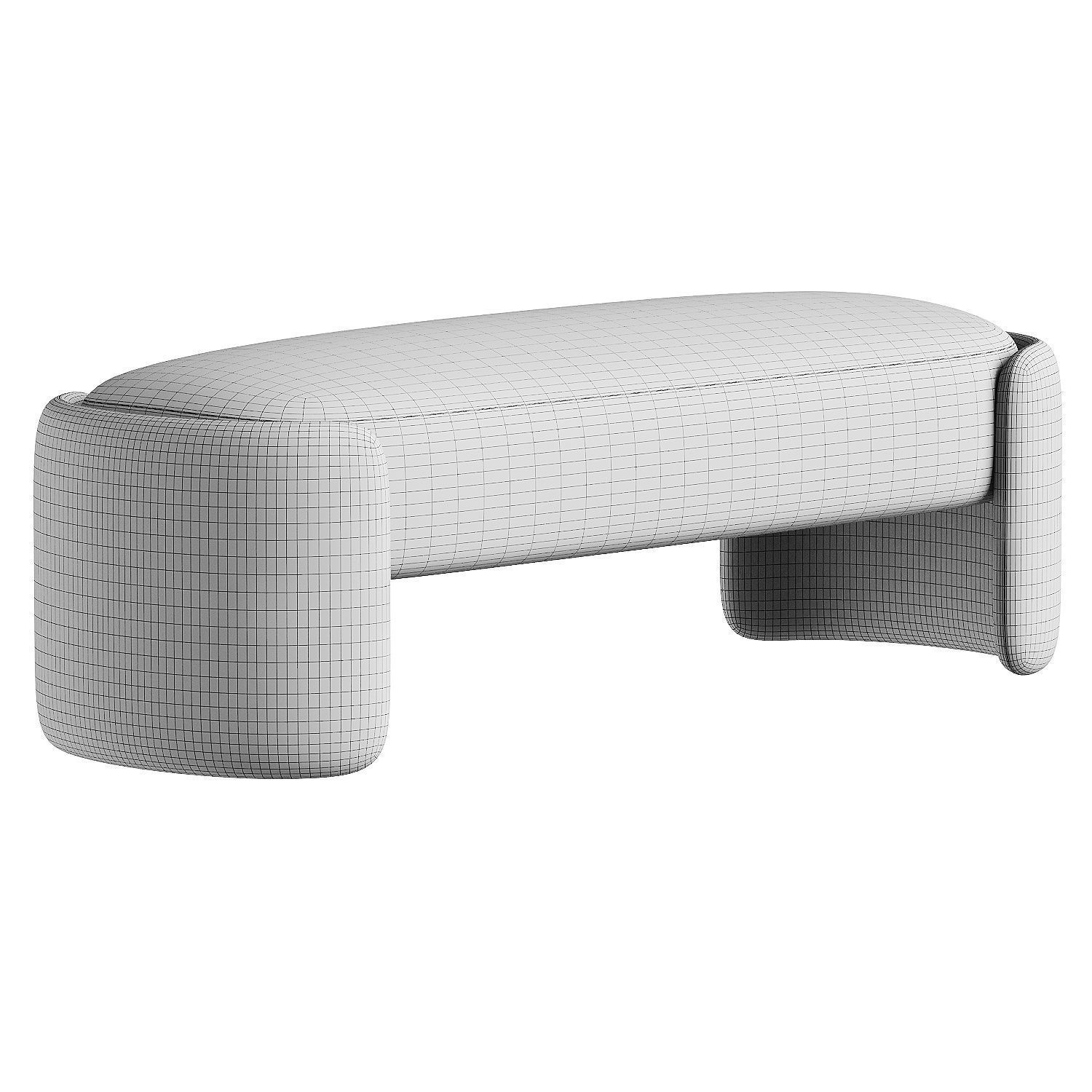 bench toledo 3D model_6