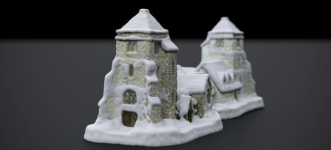 ENGLISH WINTER CHURCH 2024 3D model 6