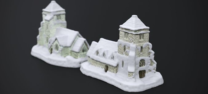 ENGLISH WINTER CHURCH 2024 3D model 5