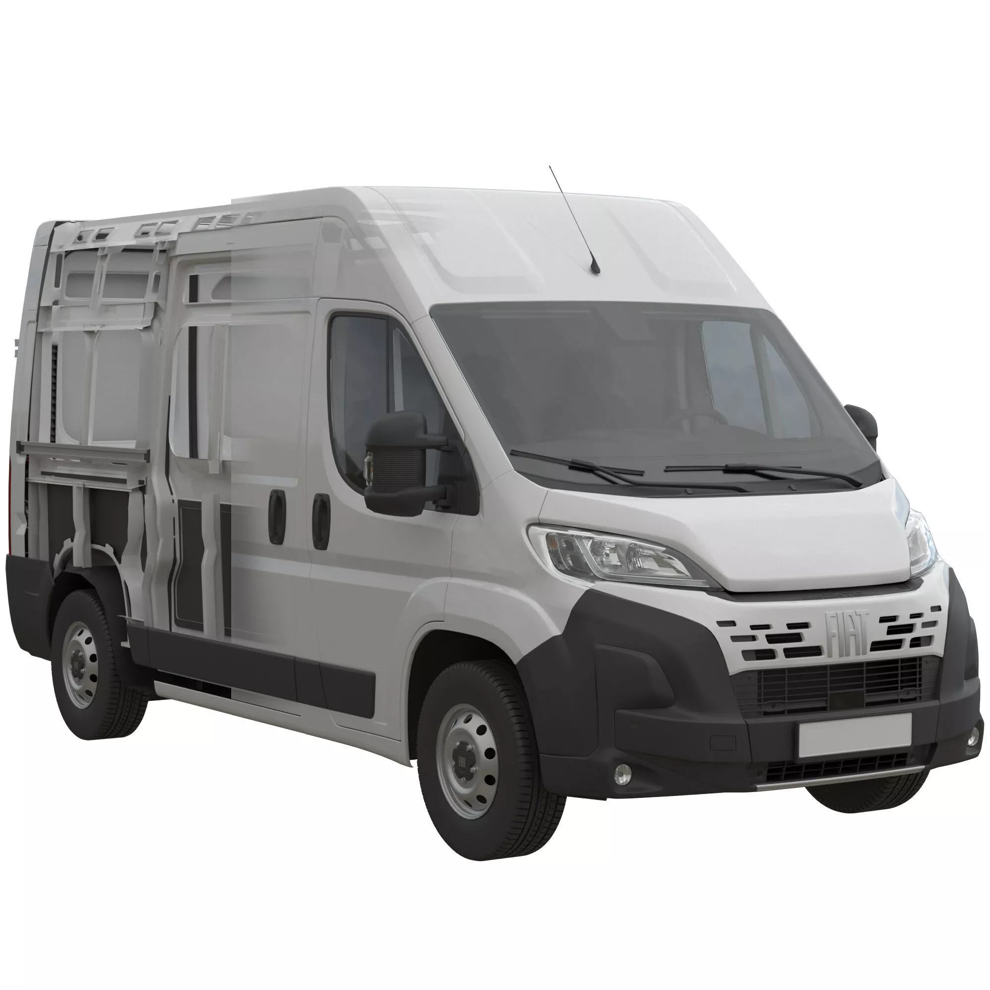 2024 FIAT DUCATO L2H2 Detailed interior 3D model