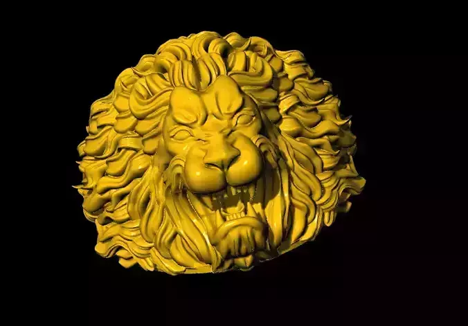 Lion Ring King Of The Beasts 3D print model