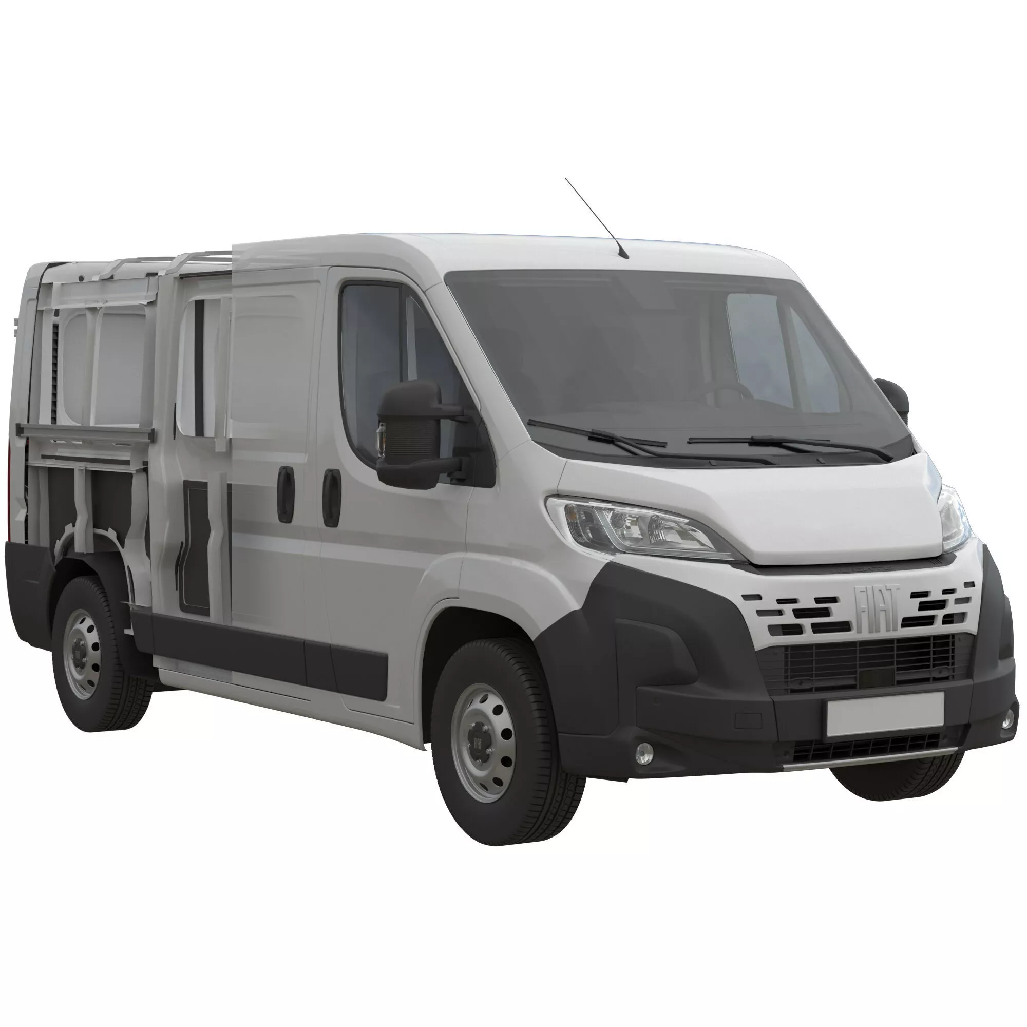 2024 FIAT DUCATO L2H1 Detailed interior 3D model