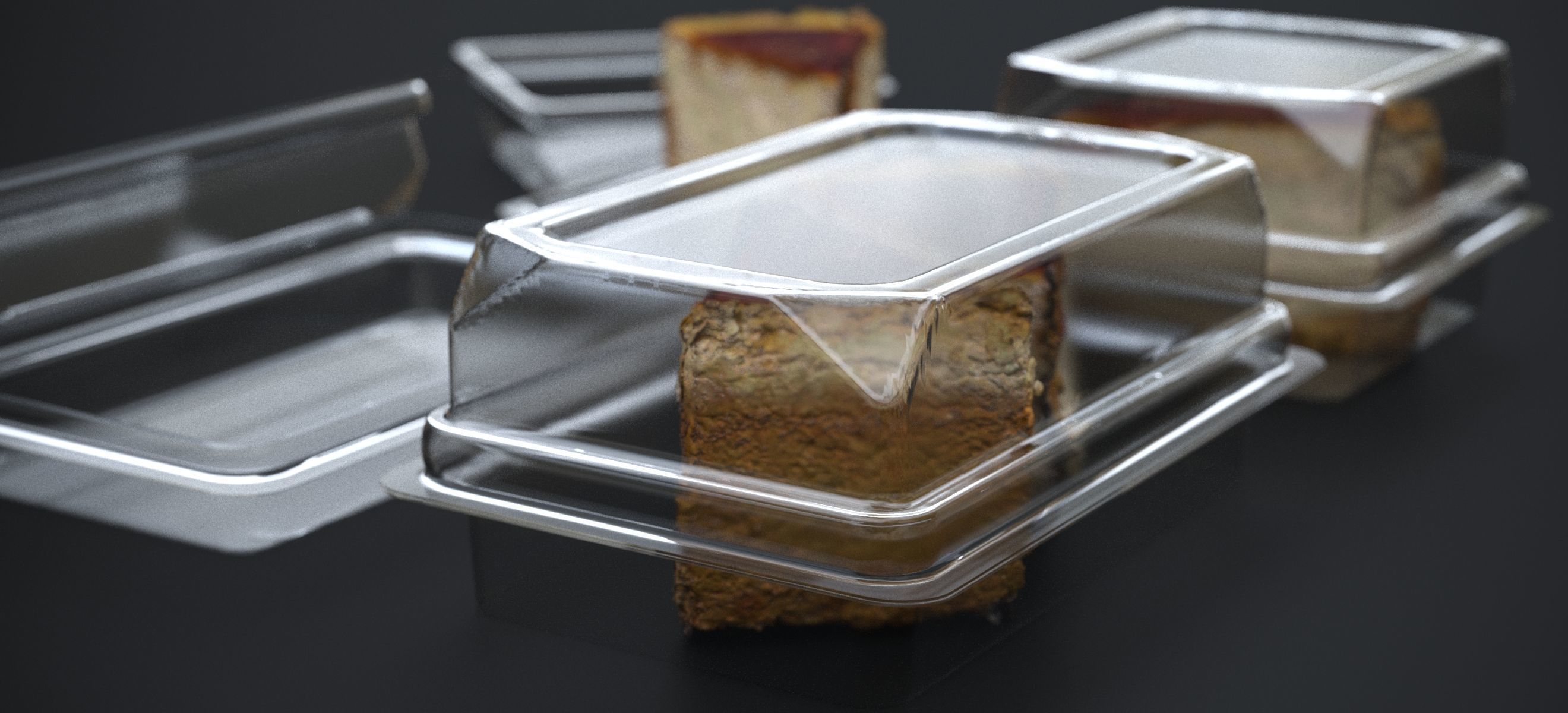 CARAMEL NEW YORK CHEESECAKE IN PACKAGE 2024 3D model_5