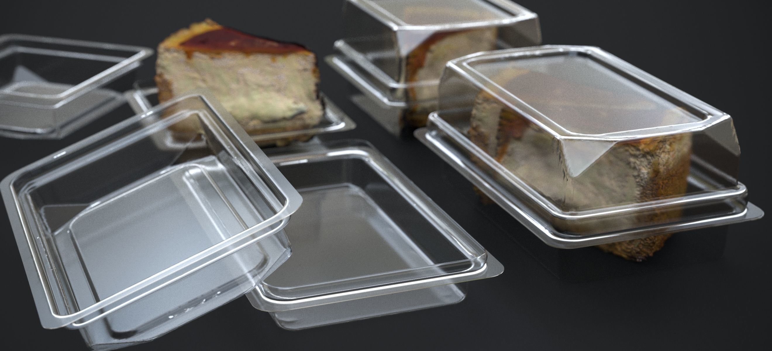 CARAMEL NEW YORK CHEESECAKE IN PACKAGE 2024 3D model_4