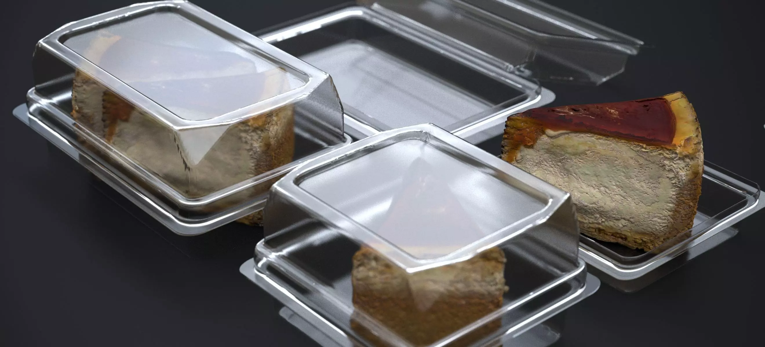 CARAMEL NEW YORK CHEESECAKE IN PACKAGE 2024 3D model_0