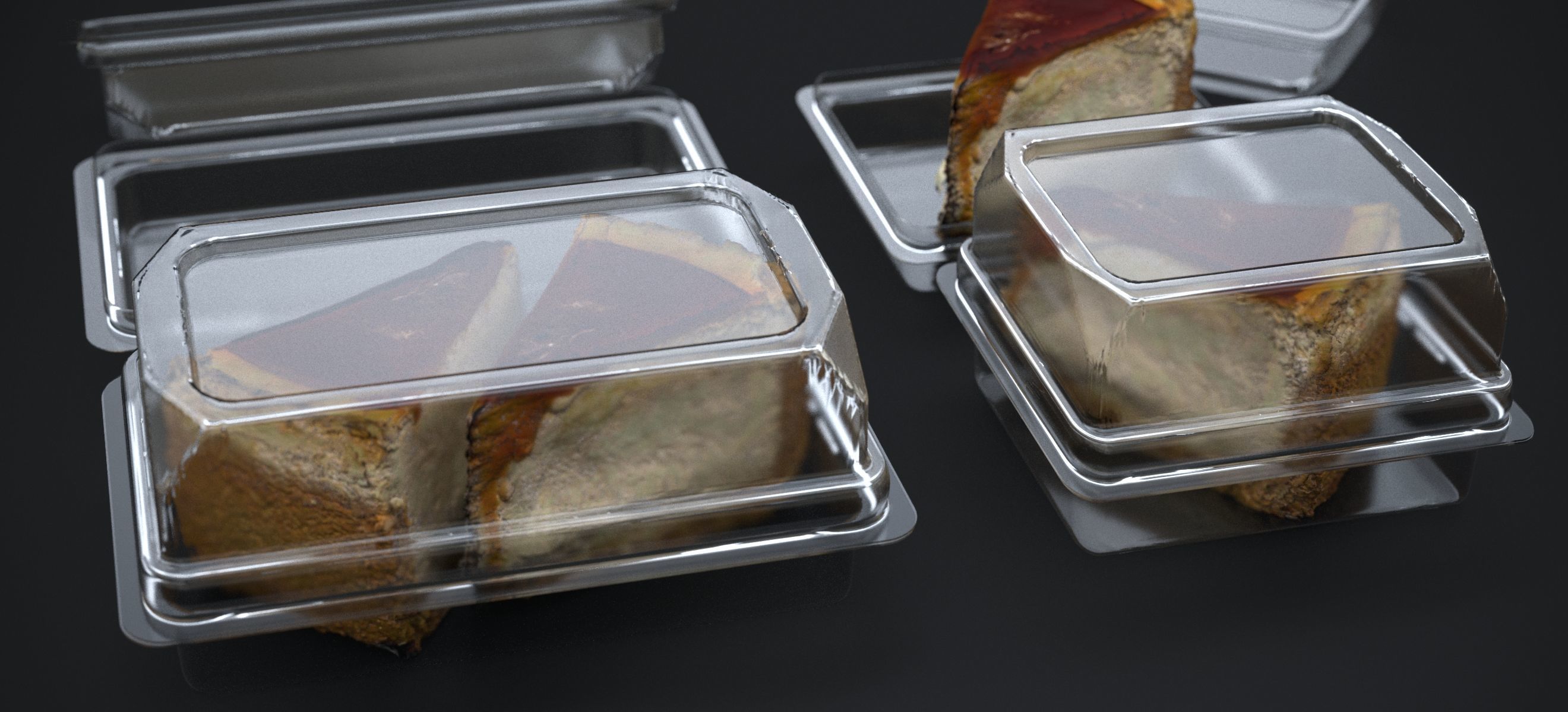 CARAMEL NEW YORK CHEESECAKE IN PACKAGE 2024 3D model_1