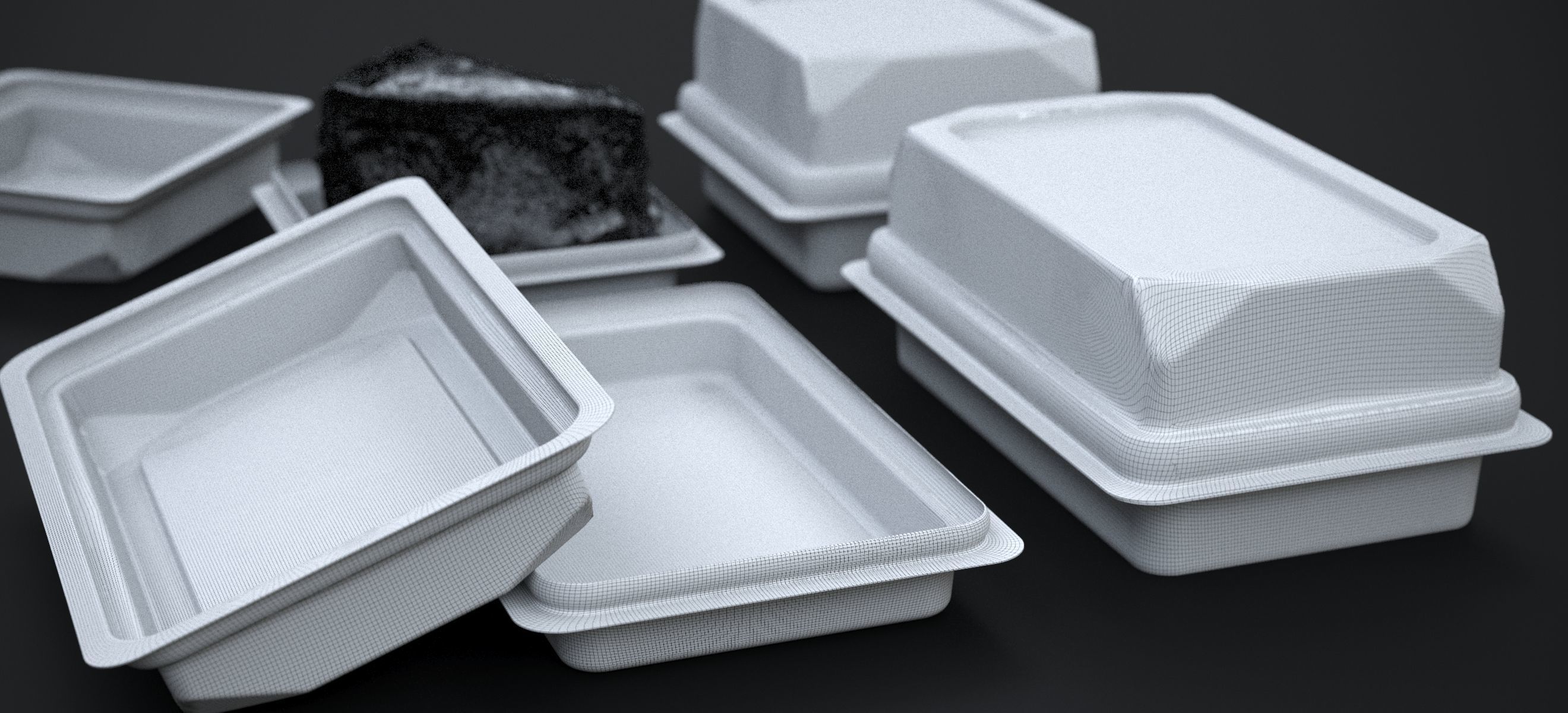 CARAMEL NEW YORK CHEESECAKE IN PACKAGE 2024 3D model_14