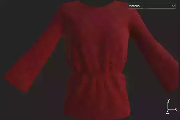  Free swiss shirt for girls marvelous design obj fbx file