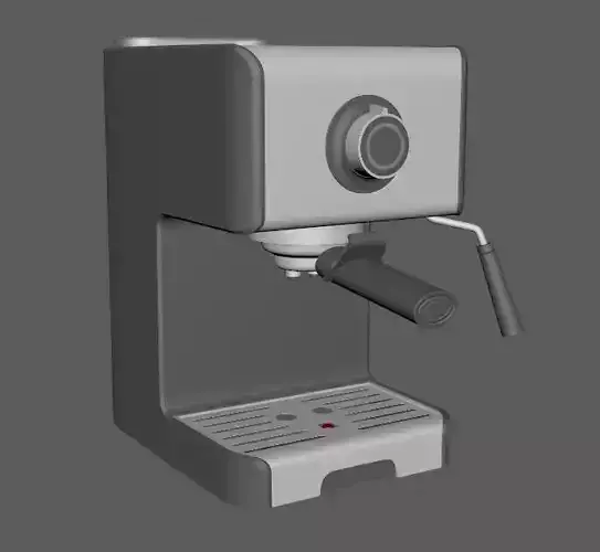 Coffe machin 3D  low poly model