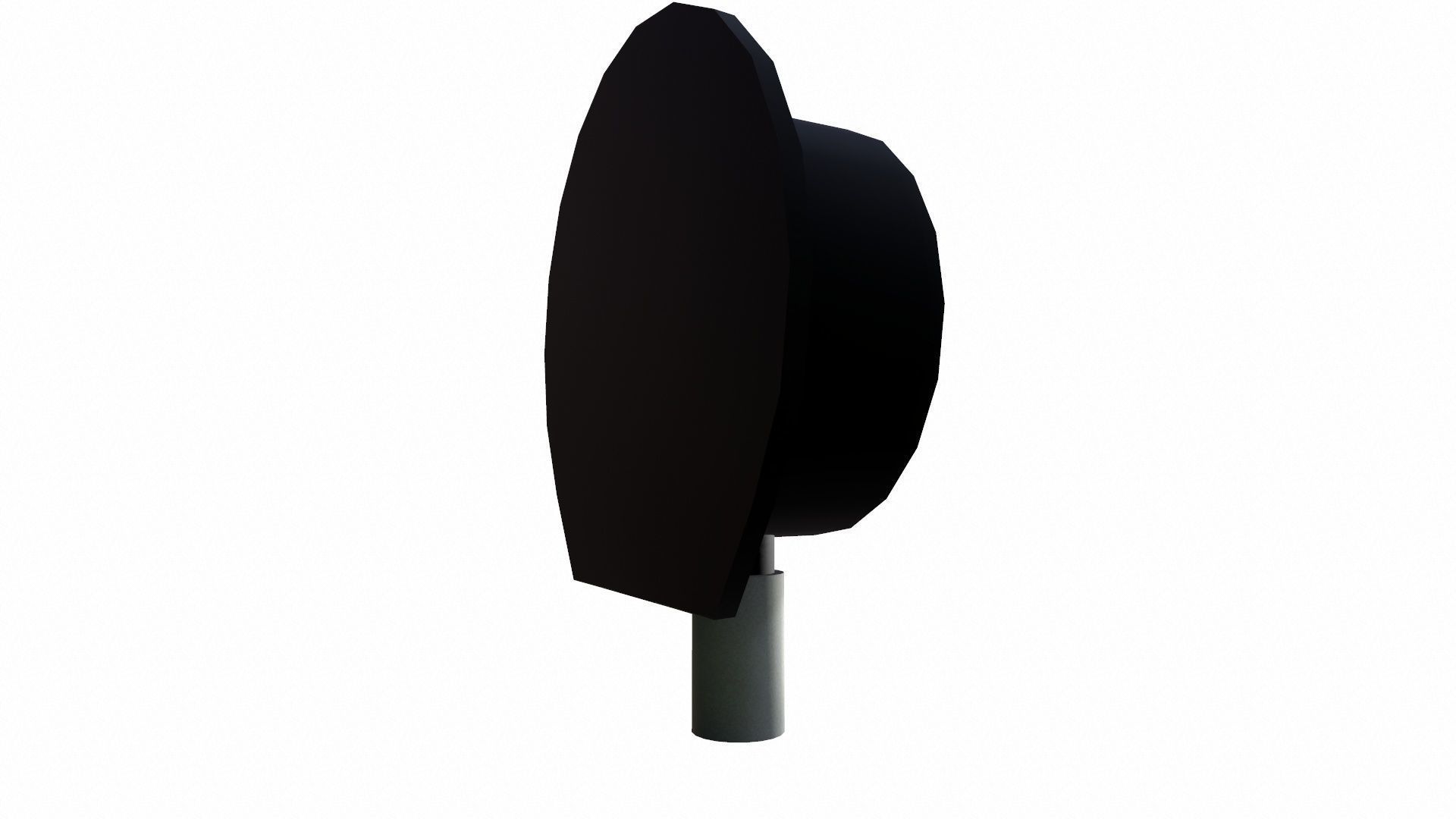 Pressure Gauge Low-poly 3D model_5