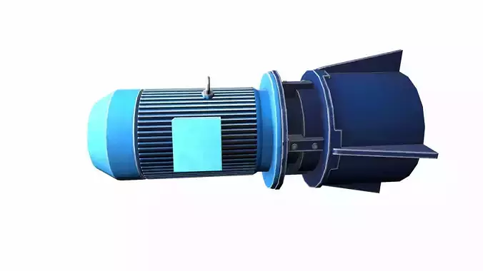 Motor Lowpoly Low-poly 3D model