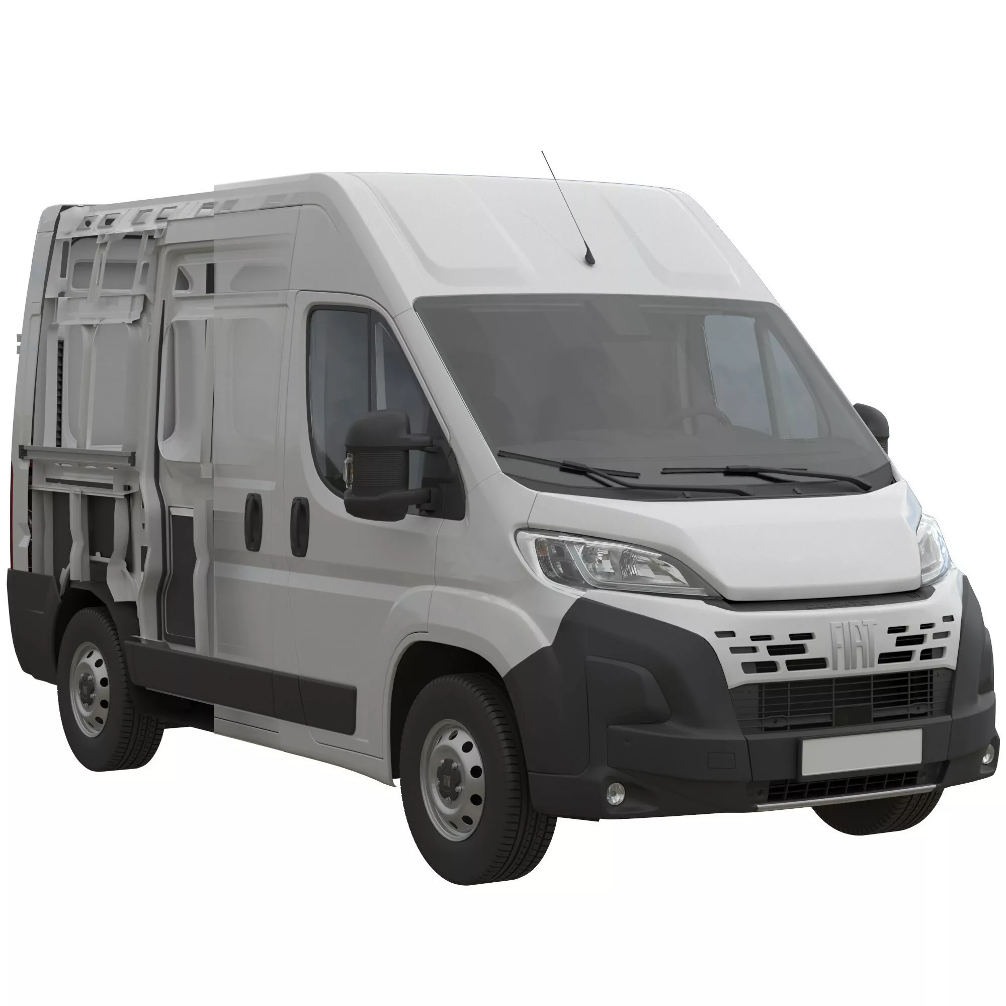 2024 FIAT DUCATO L1H2 Detailed interior 3D model